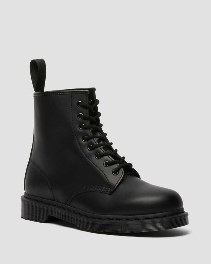 Dr Martens Vintersko Dame Svart 1460 Mono Smooth Læder Lace Up 8640JRDKH